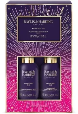 Набор Baylis & Harding Moonlight Fig гель для душа 100 мл лосьон для рук и тела 100 мл и мыло 100 г