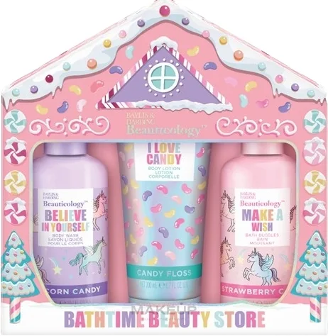 Набор для тела Baylis & Harding Beauticology Candy пена для ванны гель для душа и лосьон 2x300+200 мл