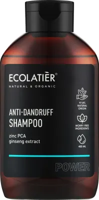 Шампунь против перхоти Ecolatier Shampoo Anti-Dandruff, для тонких волос, с цинком PCA и женьшенем