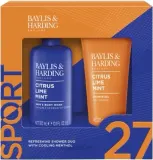 Набор Baylis & Harding Citrus Lime & Mint гель-шампунь для тела и волос 300 мл и гель для душа 200 мл для мужчин — фото 1