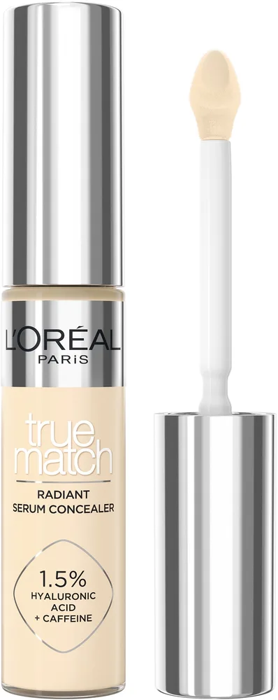 Корректор-сыворотка для лица L'Oreal Paris Accord Parfait Radiant Serum Concealer, с ниацинамидом и кофеином, 11 мл, оттенок 1N