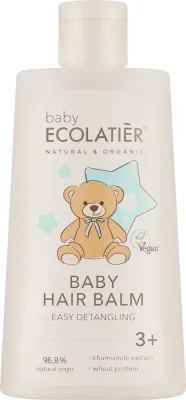 Бальзам для волос детский Ecolatier Baby Hair Balm Easy Detangling для лёгкого расчёсывания, 250 мл