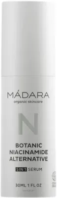 Madara Cosmetics Mádara Organic Skincare Botanic Niacinamide Alternative 5-in-1 Serum - Сыворотка для лица Madara Botanic 5-в-1 с растительной альтернативой ниацинамиду, водорослями и мятой розовой, 15 мл