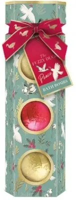 Набор бомбочек для ванны Baylis & Harding Fuzzy Duck Winter Wonderland с зимними ароматами 3x120 г