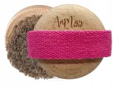 Щётка для сухого массажа шеи и декольте AnMar Brush розовая, конский волос, 1 шт — фото 1