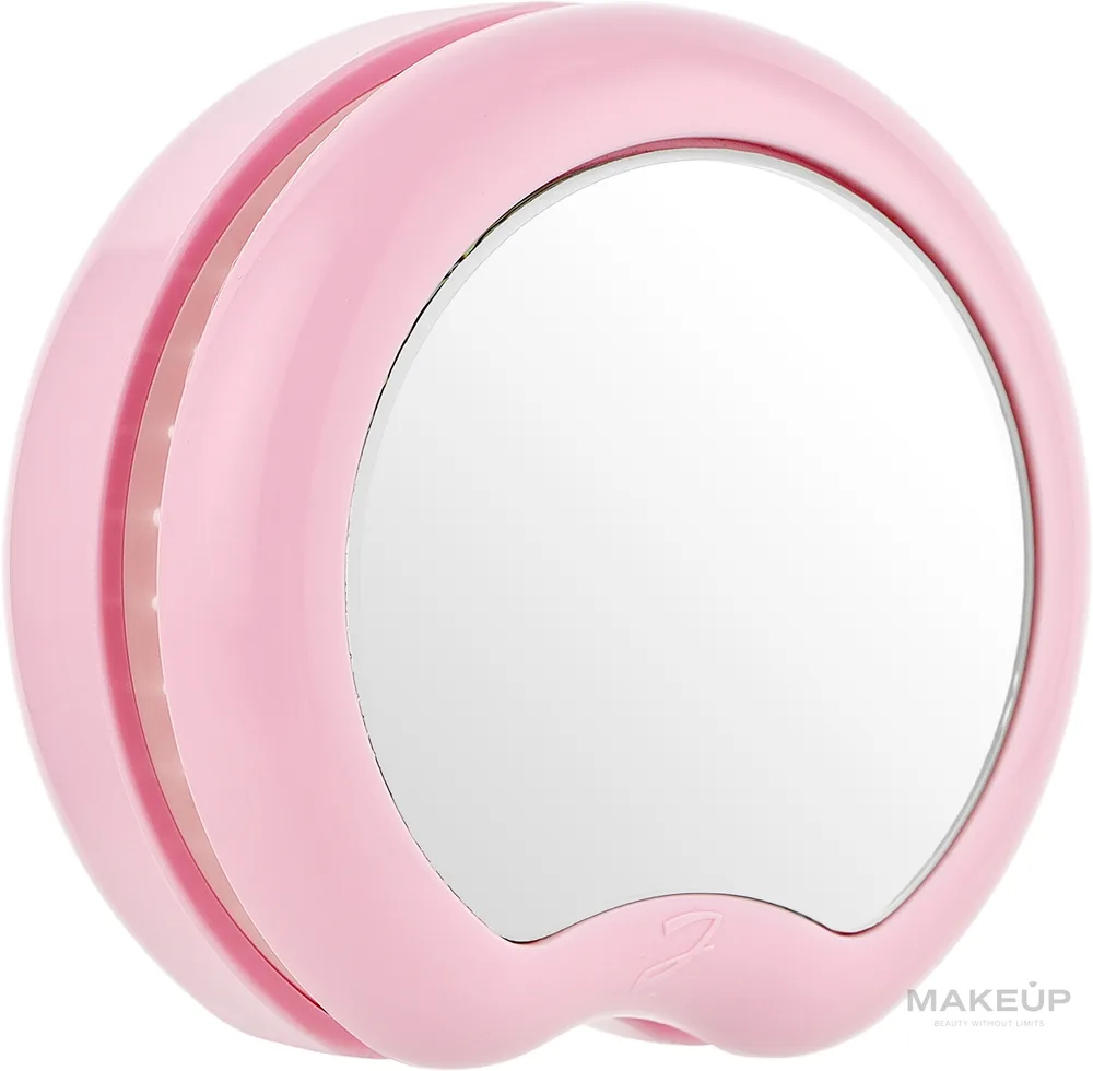 Компактная щётка для волос с зеркалом Janeke The Pomme Brush With Mirror 84 мм розовый/ Джанеке