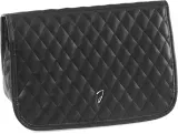 Косметичка Janeke Chic Big Pouch A6114VT стеганая черная 21,5х27,5х10 см — фото 1