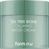 FarmStay Tea Tree Biome крем для лица увлажняющий с экстрактом чайного дерева 80 мл успокаивающий водный крем для сухой и чувствительной кожи — фото 1