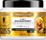 Питательная маска 4 в 1 для волос Gliss Oil Nutritive для сухих и повреждённых волос, масло марулы, 400 мл — фото 1