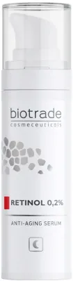 Сыворотка для лица Biotrade антивозрастная с ретинолом 0,2% (гидроксипинаколон ретиноат) и витамином E, ночная, 30 мл