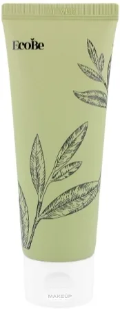 Eco Be Jeju Green Tea очищающая пенка с зелёным чаем, скваланом и гиалуроном 100 мл