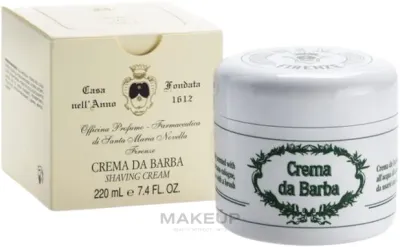 Крем для бритья Santa Maria Novella Tabacco Toscano с ароматом табака и дерева, 220 мл