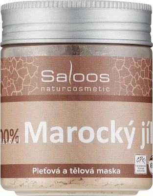 Марокканская глина рассул для лица, тела и волос Saloos Clay Mask Montmorillonite