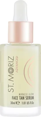 Сыворотка для лица St.Moriz Miracle Glow увлажняющая с гиалуроновой кислотой и коэнзимом Q10, эффект сияния и загара, 30 мл