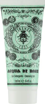 Santa Maria Novella Acqua di Rose Cleansing Gel гель для умывания лица с розовой водой и экстрактом дамасской розы для всех типов кожи 100 мл
