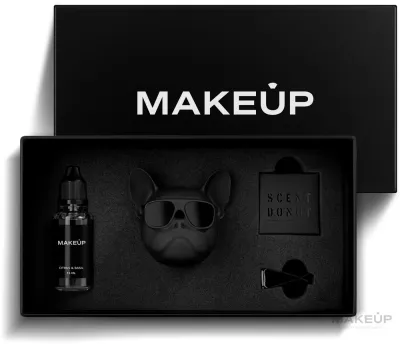 Ароматизатор для автомобиля MAKEUP Black Bulldog, многоразовый, цитрус и базилик, чёрный, 15 мл