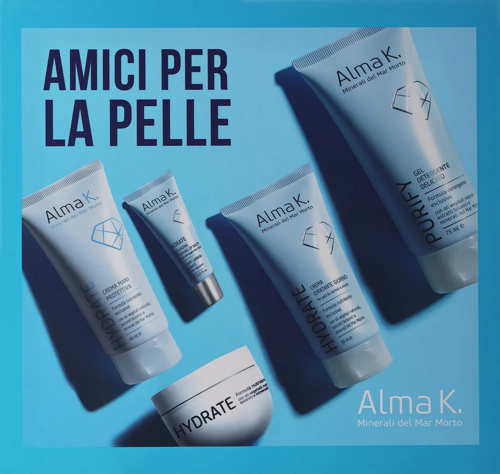 Набор для ухода Alma K. Skin Besties: очищающий гель, бальзам для губ, баттер для тела, кремы для лица и рук
