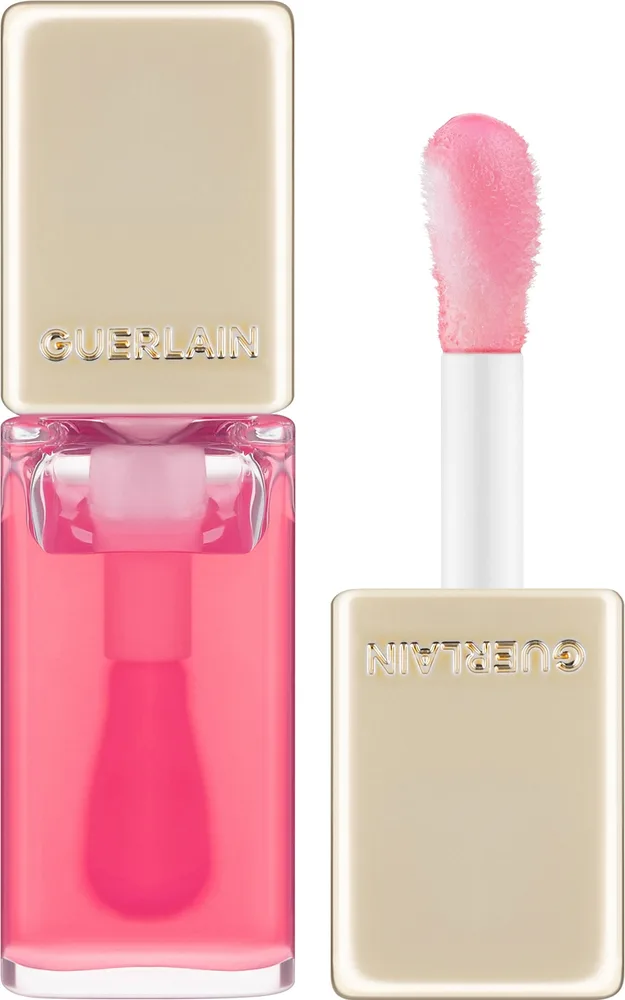 Оттеночное масло для губ Guerlain KissKiss Bee Glow с мёдом, оттенок 258 - Rose Glow