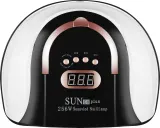 Лампа UV LED для ногтей SUN C4 Plus 256 Вт, 57 светодиодов, с ручкой, черно-белая, 1 шт — фото 1