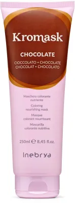 Маска для волос тонирующая Inebrya KroMask Nourishing Colour Mask, питательная, 250 мл, оттенок Chocolate