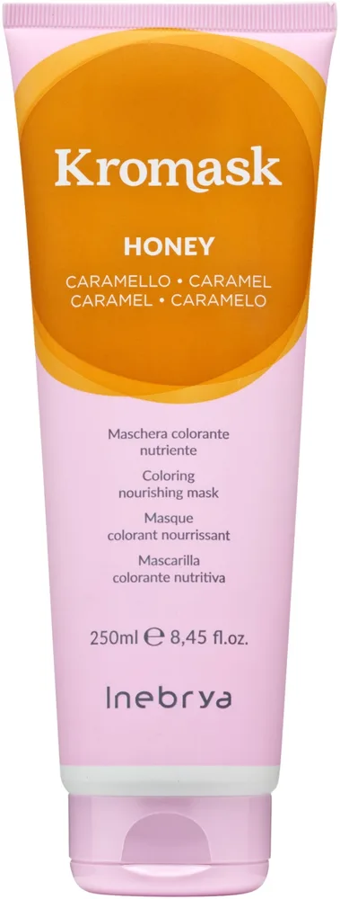 Маска для волос тонирующая Inebrya KroMask Nourishing Colour Mask, питательная, 250 мл, оттенок Caramello
