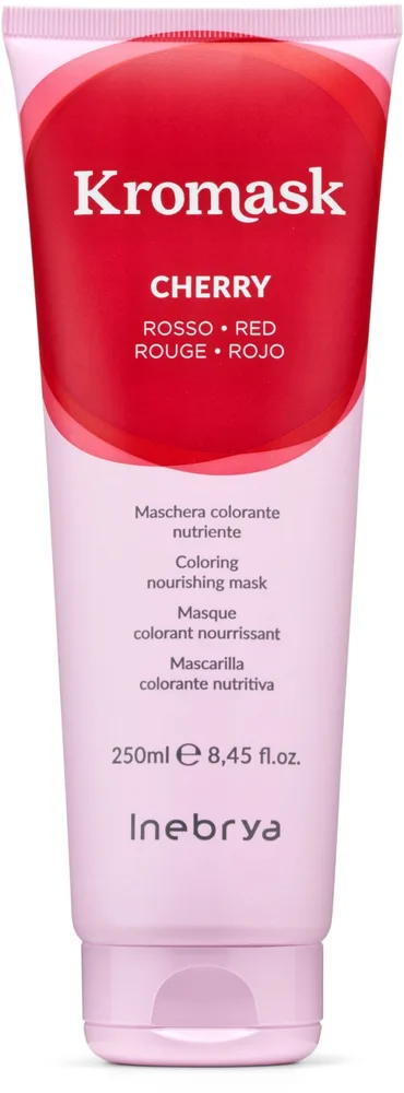 Маска для волос тонирующая Inebrya KroMask Nourishing Colour Mask, питательная, 250 мл, оттенок Cherry Red