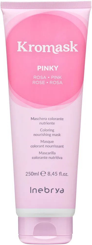 Маска для волос тонирующая Inebrya KroMask Nourishing Colour Mask, питательная, 250 мл, оттенок Pink