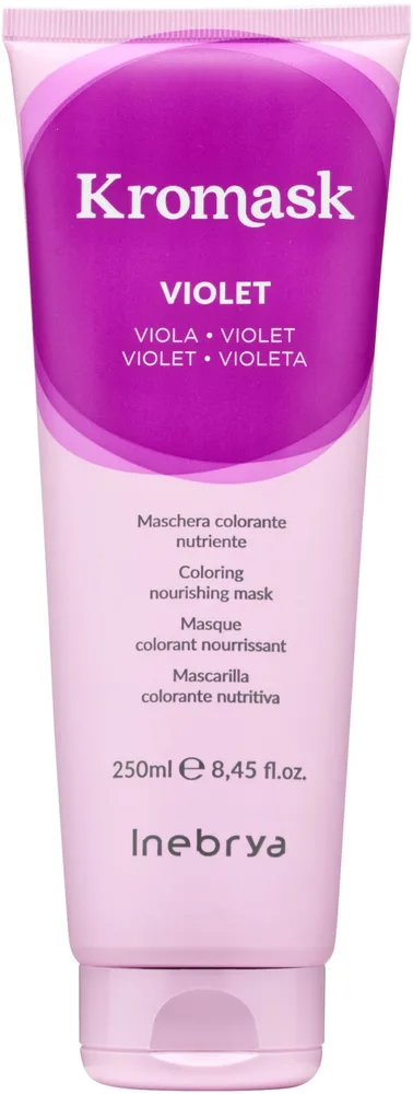 Маска для волос тонирующая Inebrya KroMask Nourishing Colour Mask, питательная, 250 мл, оттенок Violet