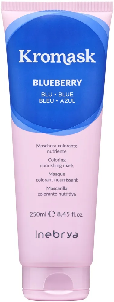 Маска для волос тонирующая Inebrya KroMask Nourishing Colour Mask, питательная, 250 мл, оттенок Blue
