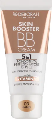 BB крем для лица Deborah BB Cream Skin Booster 5in1 с витамином C, SPF 15, 30 мл