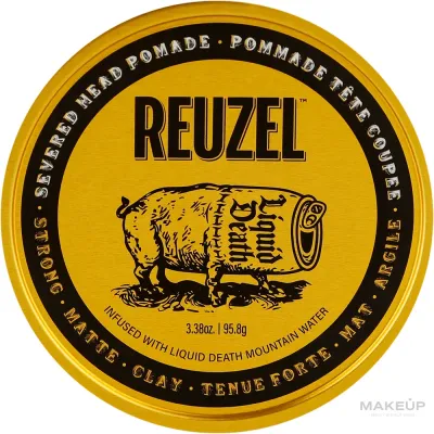 Помада для укладки волос Reuzel X Liquid Death Severed Head Pomade, матовая, сильная фиксация, 95 г