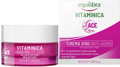 Крем для лица Equilibra Vitaminica Anti-Aging антивозрастной, 50 мл