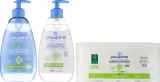 Набор для лица Poupina Les Essentiels очищающий гель мицеллярная вода салфетки и косметичка 2x485 мл — фото 2