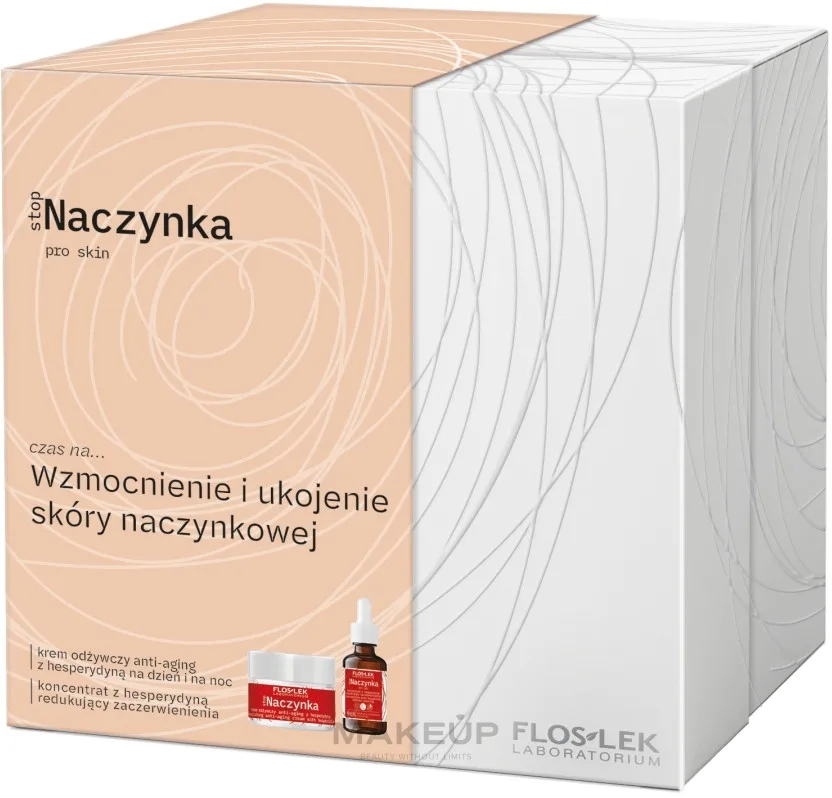 Набор для лица Floslek Stop Capillary концентрат с гесперидином и крем для кожи склонной к покраснениям 30+50 мл