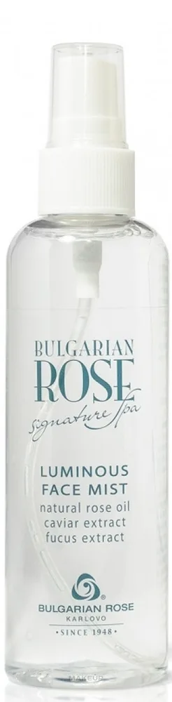 Мист для лица Bulgarian Rose Signature Spa Luminous Face Mist сияющий, увлажняющий, 100 мл