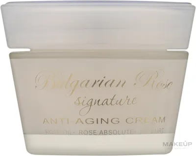 Bulgarian Rose Signature Spa Anti-Aging Face Cream крем для лица антивозрастной с розовым маслом, йогуртом и аргановым маслом 50 мл