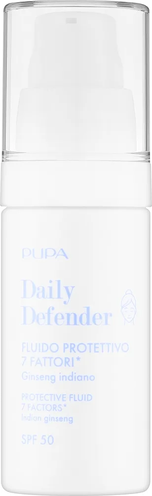 Флюид для лица Pupa Daily Defender Protective Fluid 7 Factors Indian Ginseng SPF 50 защитный, 30 мл