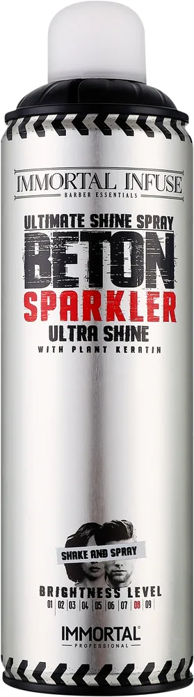 Спрей-блеск для волос Immortal Infuse Beton Sparkler Ultimate Shine с маслом кокоса и протеинами, 500 мл