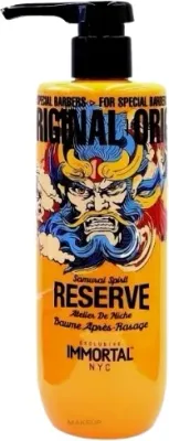 Бальзам после бритья Immortal NYC Samurai Spirit Reserve Aftershave Balsam увлажняющий, быстро впитывается, 500 мл