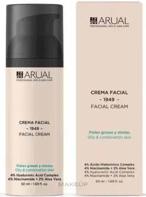 Крем для лица Arual Anti-Aging для жирной кожи с ниацинамидом 50 мл