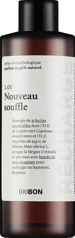 Спрей для тела 100BON Nouveau Souffle сменный блок с эфирными маслами 200 мл