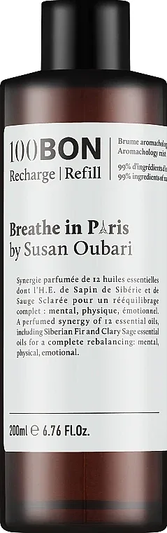 Спрей для тела 100BON x Susan Oubari Breathe in Paris сменный блок 200 мл