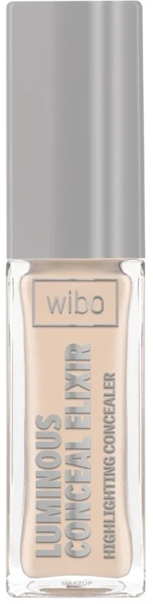Корректор для лица Wibo Luminous Conceal Elixir Highlighting Concealer сияющий, для любого типа кожи, 10 мл