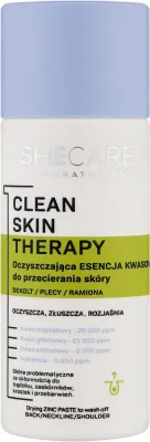 SheCare Clean Skin Therapy эссенция для тела очищающая с гликолевой, миндальной и салициловой кислотами 150 мл