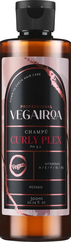 Шампунь для кудрявых волос Vegairoa Curly Plex Shampoo увлажняющий, с витаминами, 300 мл или, 300 мл / 1000 мл