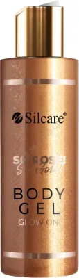Silcare Rose Gold гель для тела с сиянием и мерцающими частицами, увлажняющий, парфюмированный, 150 мл