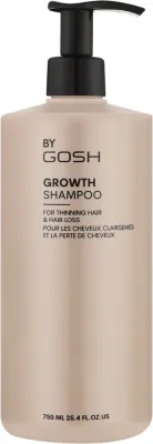 Gosh Copenhagen Gosh Growth Shampoo - Шампунь Gosh Growth для стимуляции роста волос, с апигенином, олеаноловой кислотой и биотиноил-tripeptide-1, 750 мл, Дания