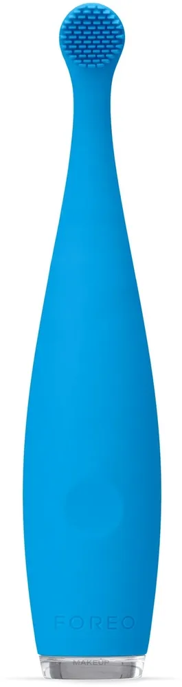 Электрическая зубная щётка Foreo Issa Baby Bubble Blue Dinosaur для детей, звуковая, с мягкой силиконовой щетиной, 1 шт