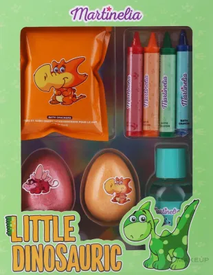 Детский набор для купания Martinelia Little Dinosauric из 8 средств гель бомбочки и мелки для ванны