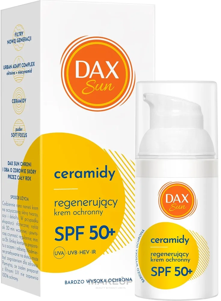 Крем для лица DAX Cosmetics Regenerating Protective SPF50+ с церамидами 30 мл